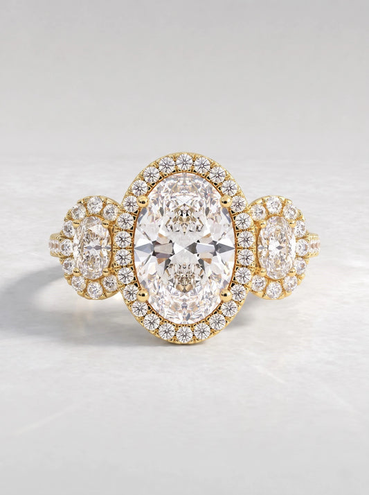 The Vivienne Graceful Oval Cut Lab-Grown Diamond Ring