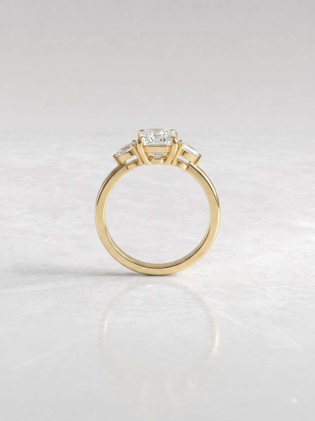 2.00 CT Oval Three Stone Lab Grown Diamond Ring