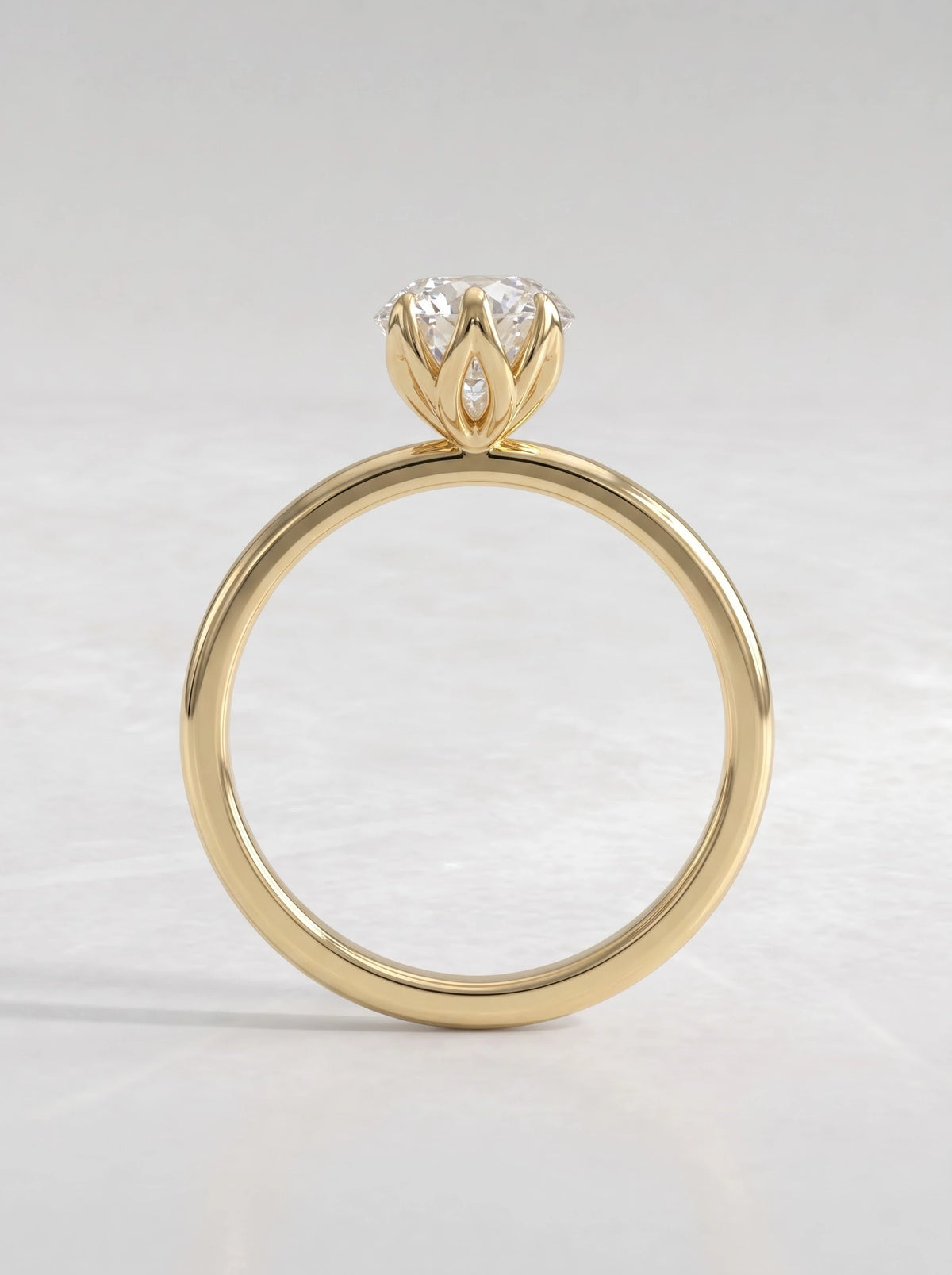 2.5 CT Marquise Cut Lab Grown Diamond Solitaire Engagement Ring - View 6