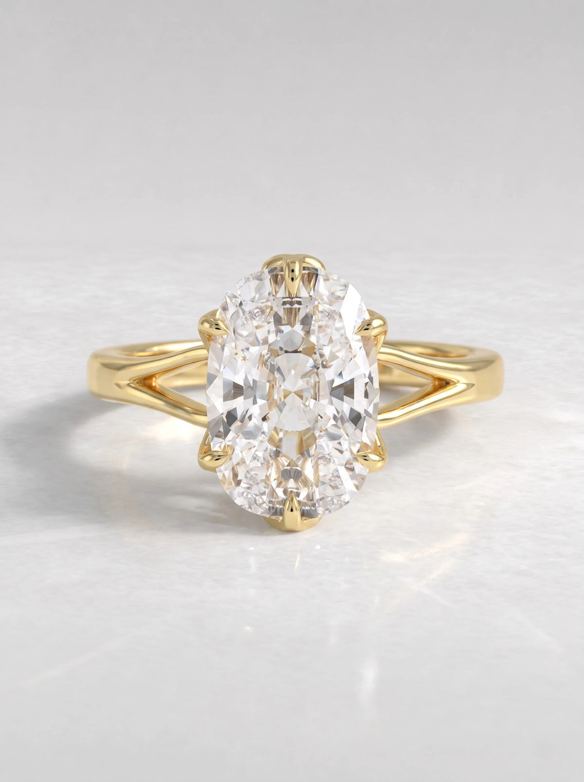 Cushion Cut Lab-Grown Diamond Romantic Solitaire Engagement Ring