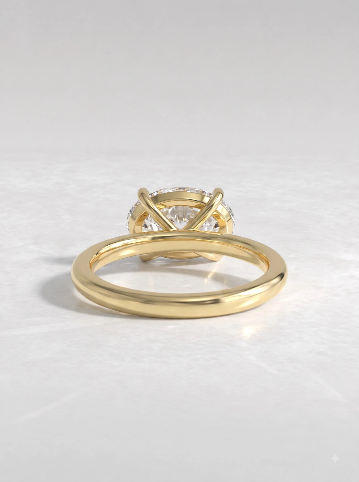 Heirloom Solitaire Oval Cut Lab-Grown Diamond Engagement Ring - View 5
