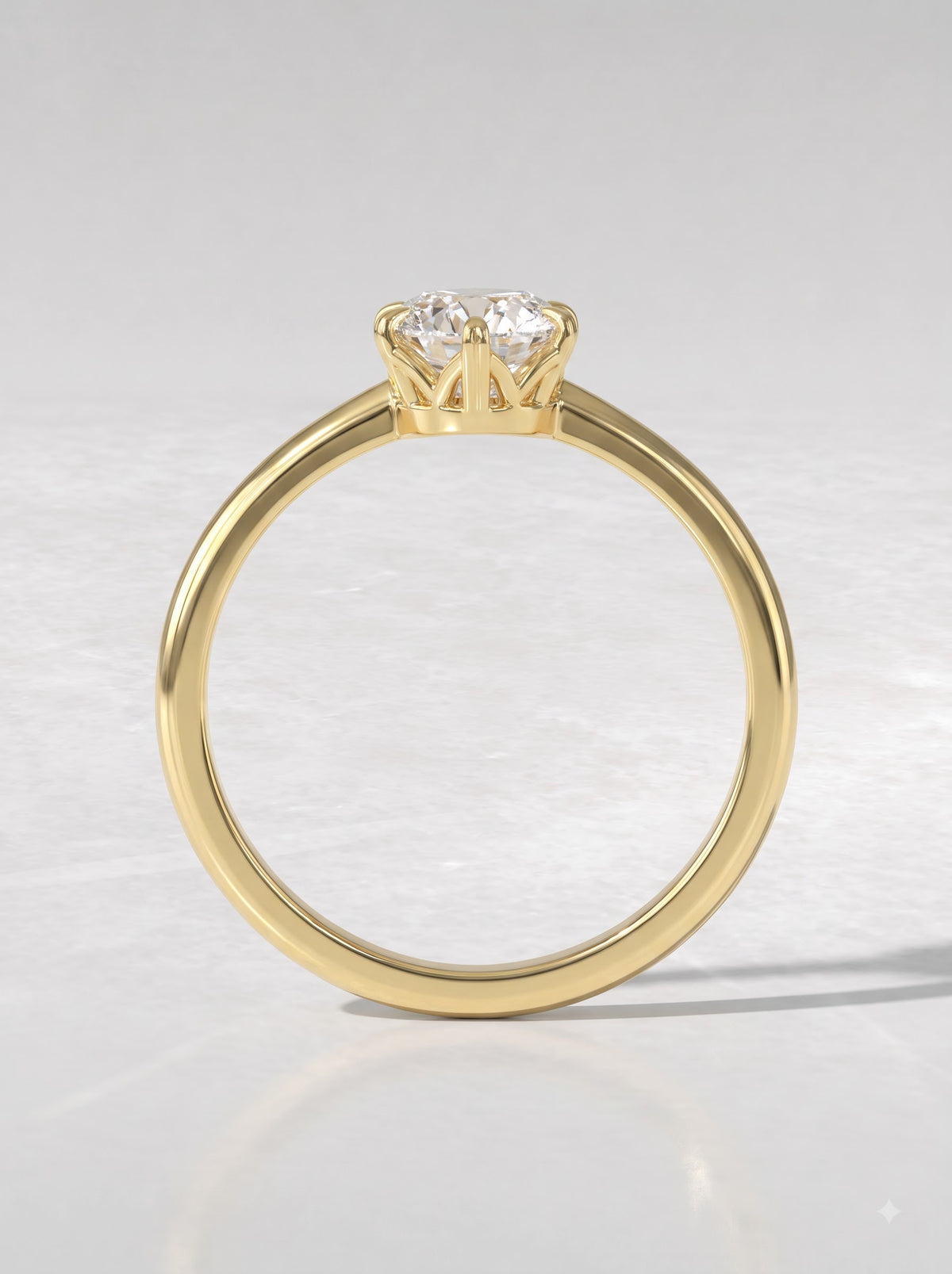 Marquise Cut Lab Grown Diamond Solitaire Engagement Ring - View 5