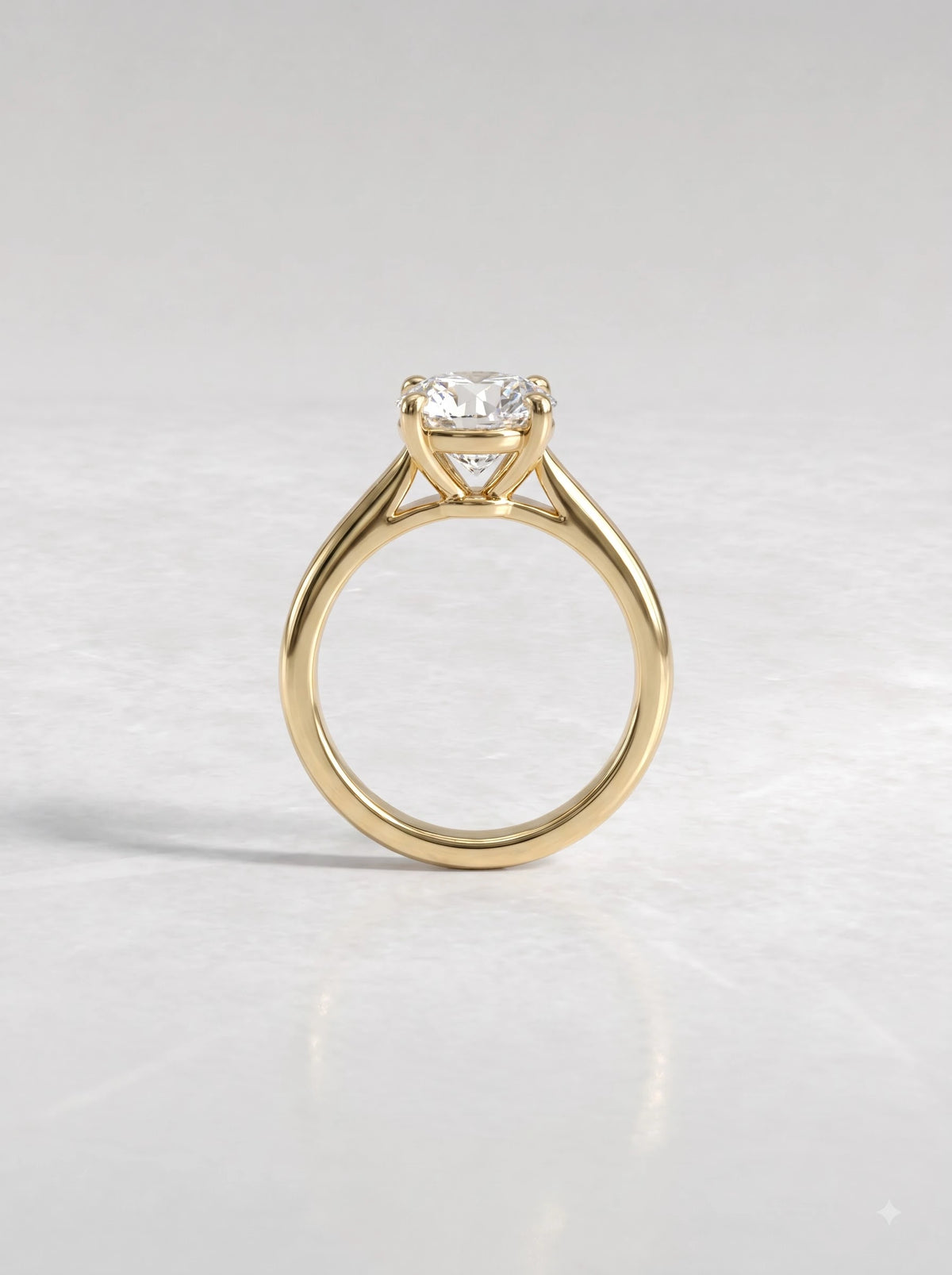 Pear Cut Lab Grown Diamond Solitaire Engagement Ring - View 11