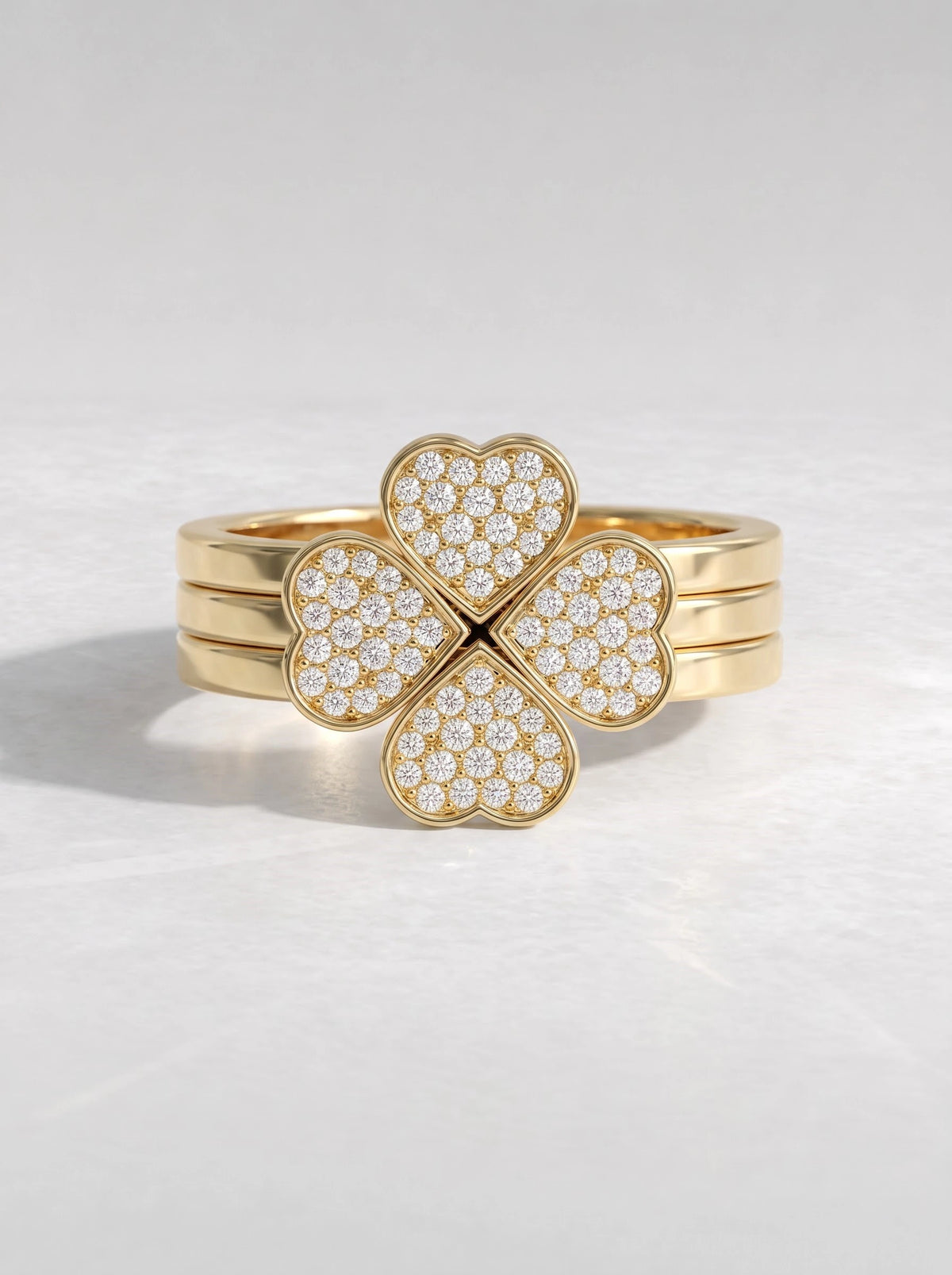 The Colette Lab-Grown Diamond Nature Inspire Hidden Halo Engagement Ring - View 2