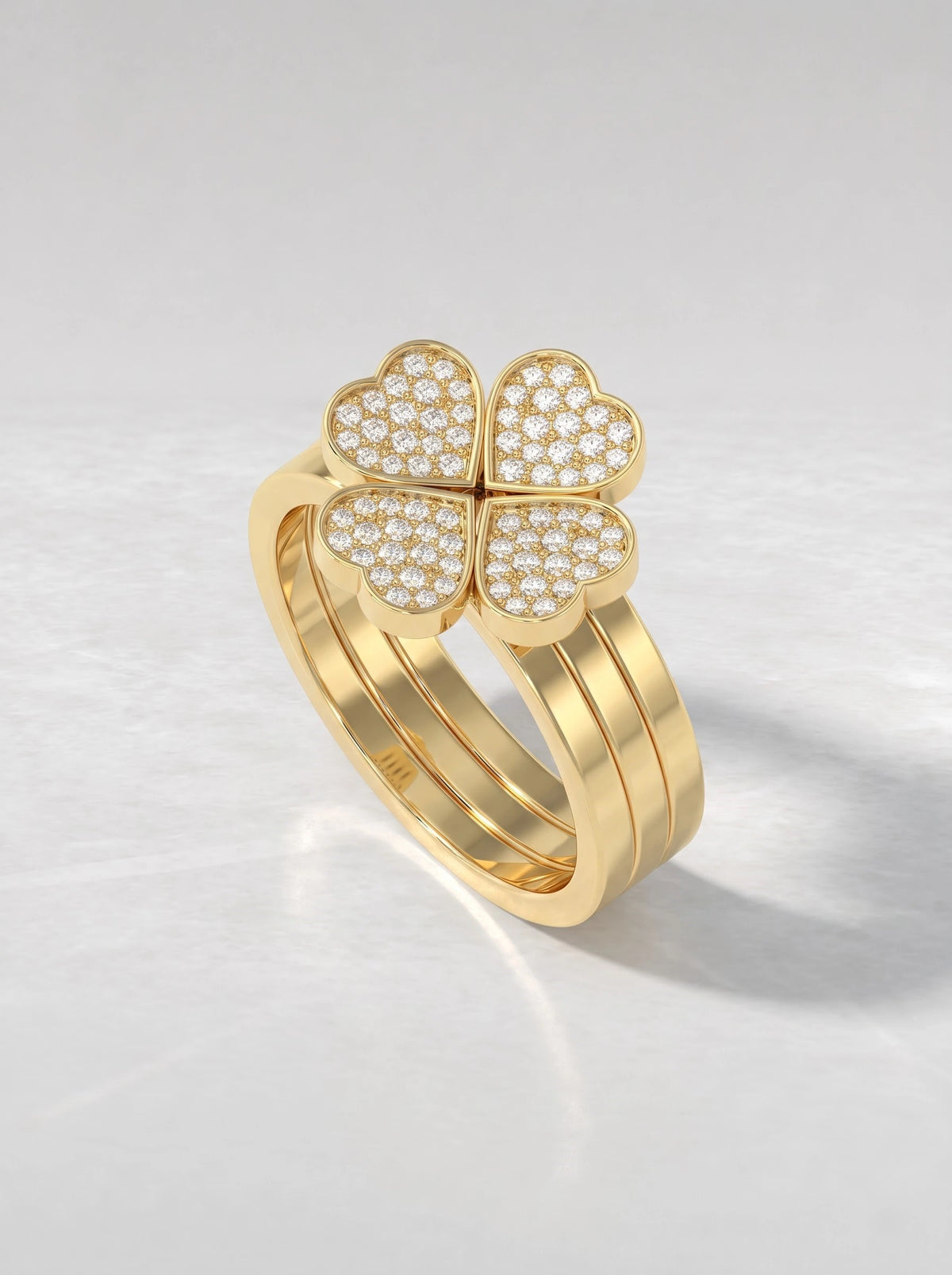 The Colette Lab-Grown Diamond Nature Inspire Hidden Halo Engagement Ring - View 7