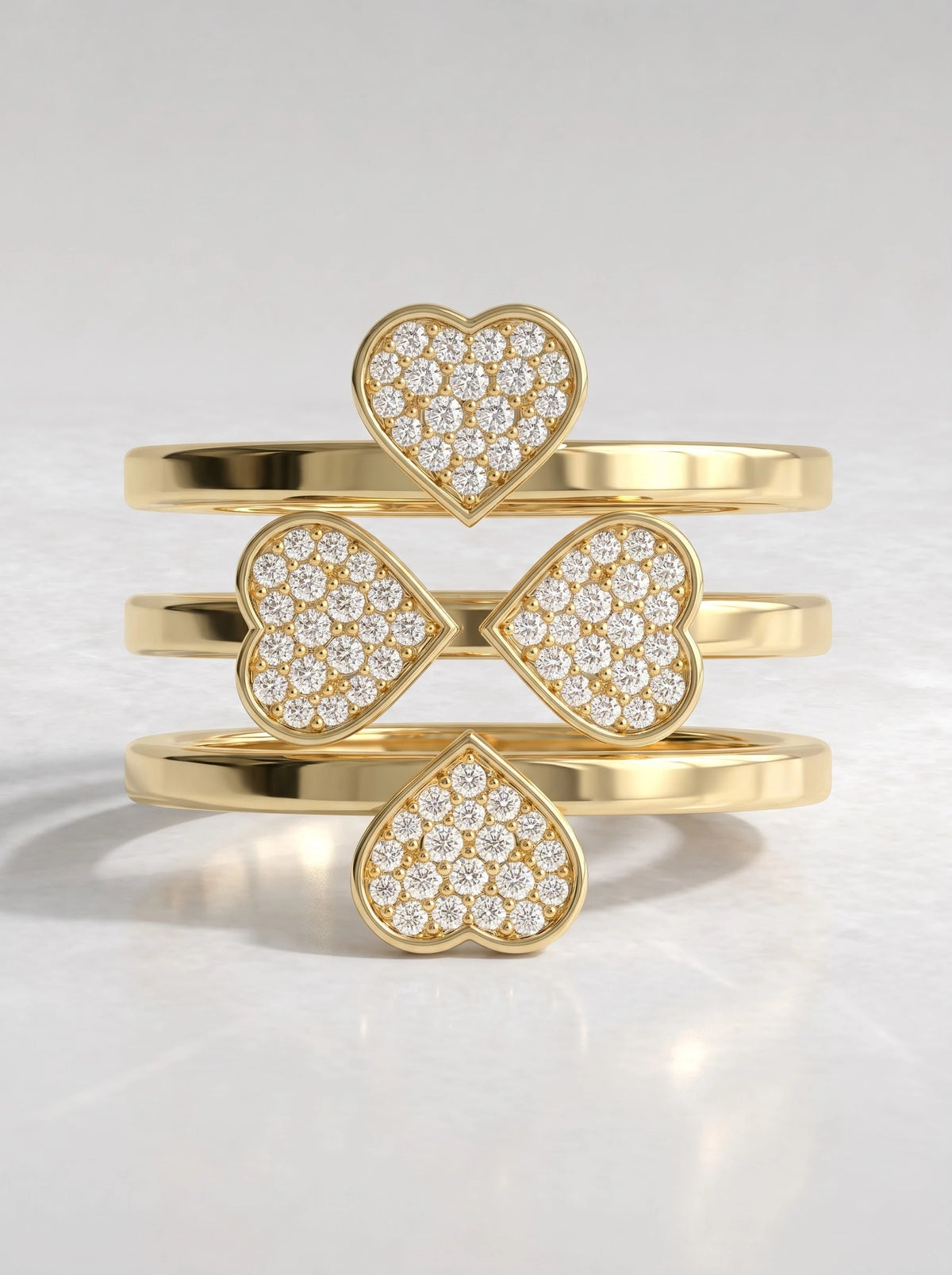 The Colette Lab-Grown Diamond Nature Inspire Hidden Halo Engagement Ring - View 9