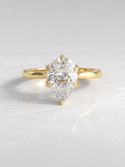 The Madeleine Refined Pear Cut Lab-Grown Diamond Ring