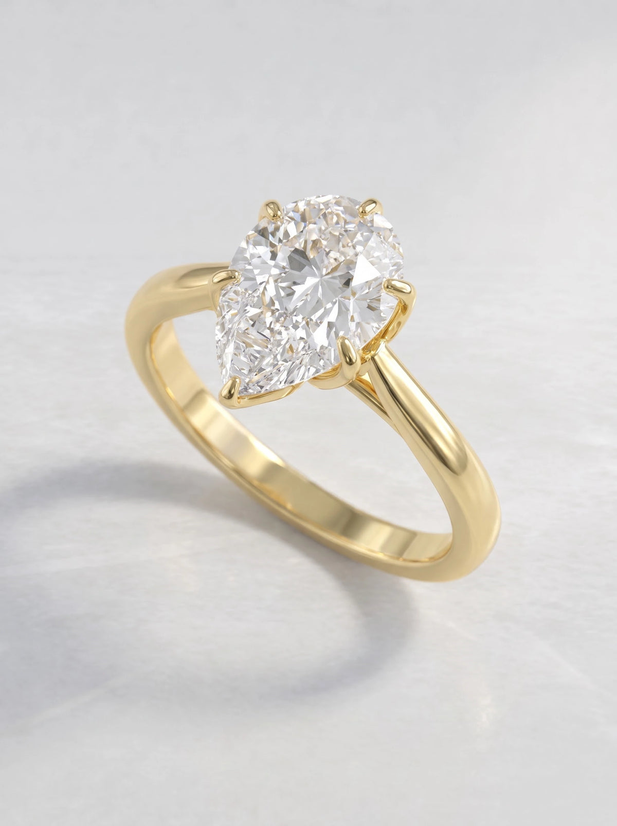 The Madeleine Refined Pear Cut Lab-Grown Diamond Ring - View 7
