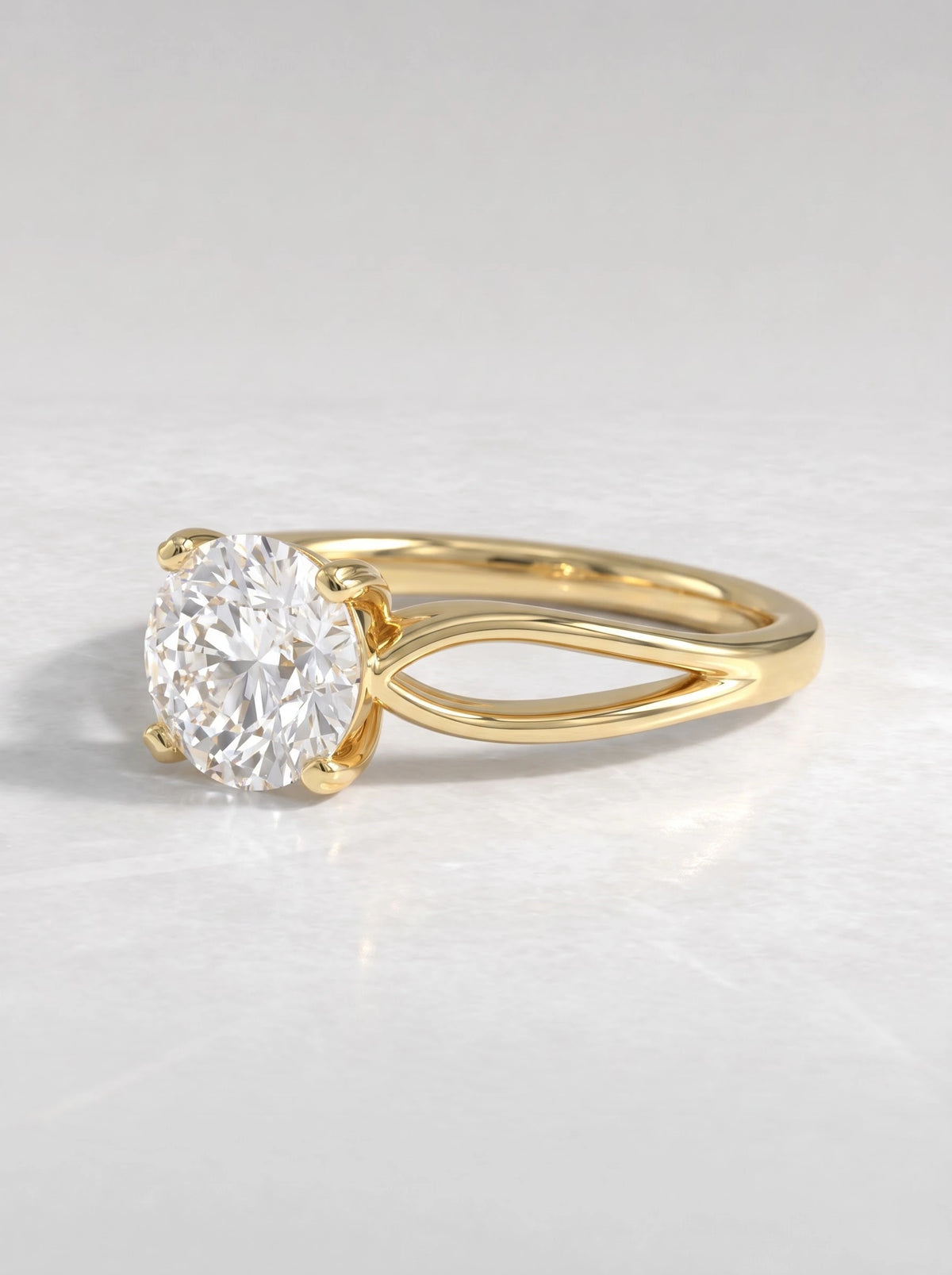 The Margot Romantic Round Cut Lab-Grown Diamond Ring - View 3