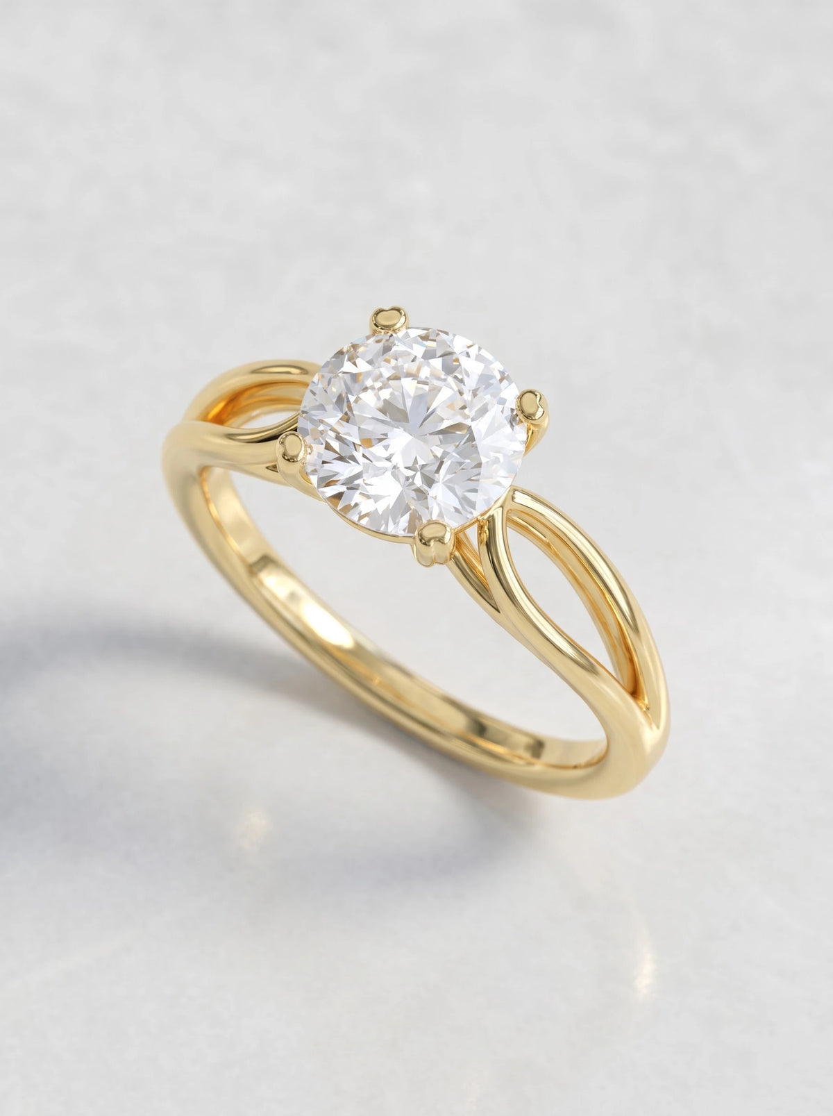 The Margot Romantic Round Cut Lab-Grown Diamond Ring - View 7
