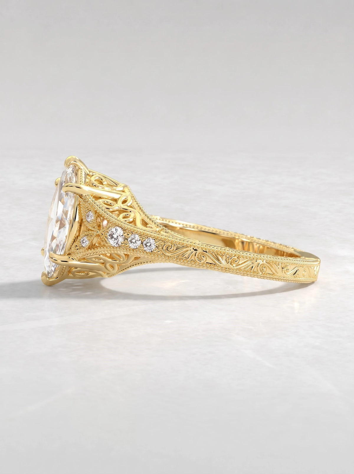 The Sylvie Classic Marquise Cut Lab-Grown Diamond Ring - View 4