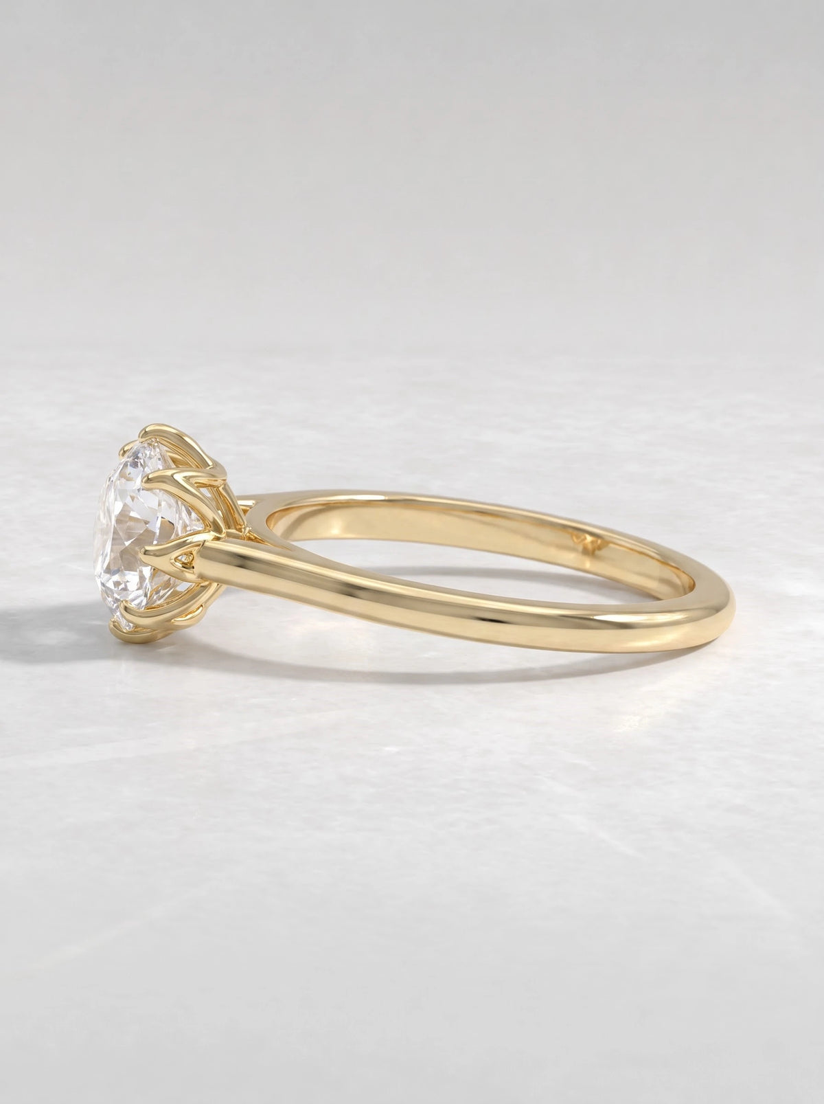 The Sylvie Poetic Round Cut Lab-Grown Diamond Ring - View 4