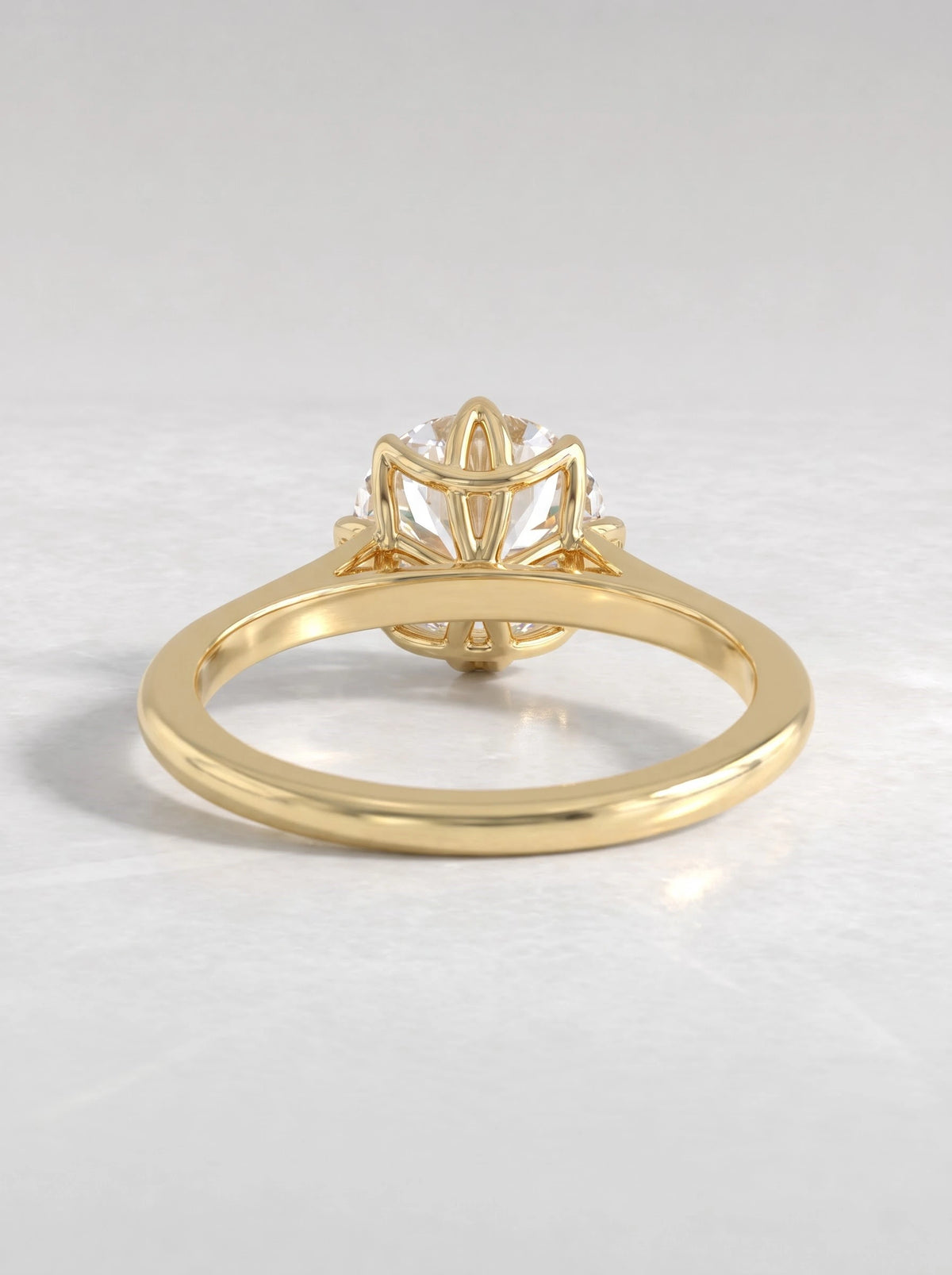 The Sylvie Poetic Round Cut Lab-Grown Diamond Ring - View 5