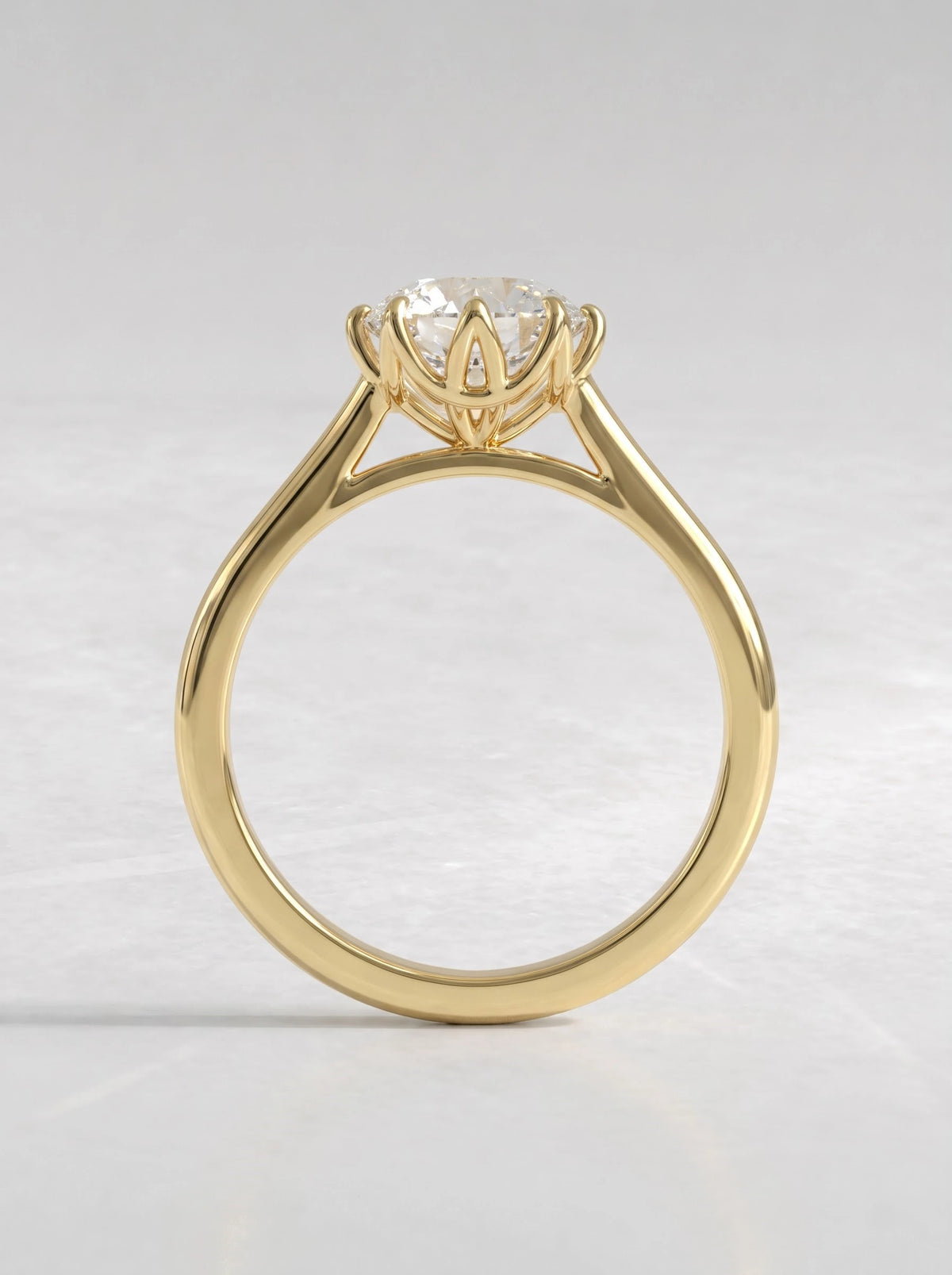The Sylvie Poetic Round Cut Lab-Grown Diamond Ring - View 6
