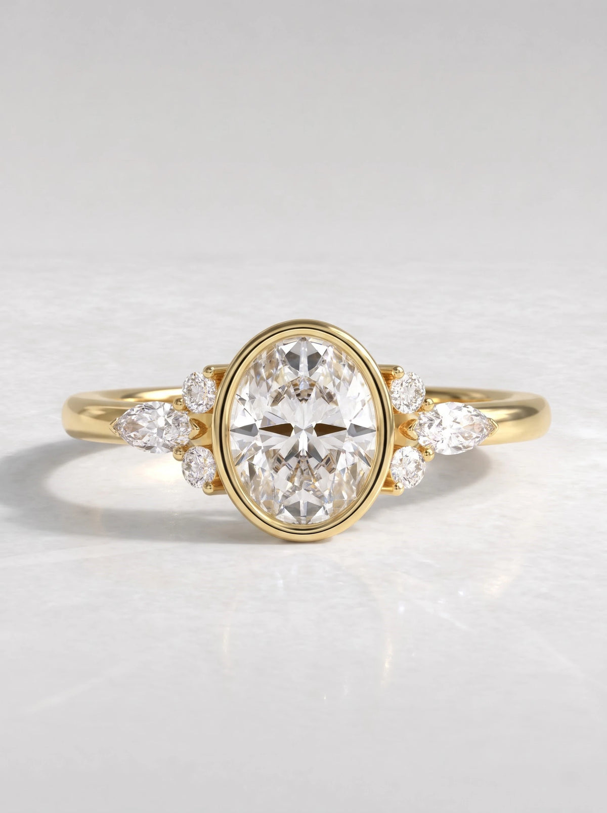 The Valerie Timeless Oval Cut Lab-Grown Diamond Ring - View 2