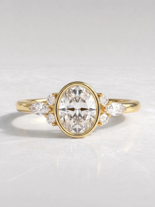 The Valerie Timeless Oval Cut Lab-Grown Diamond Ring - View 2