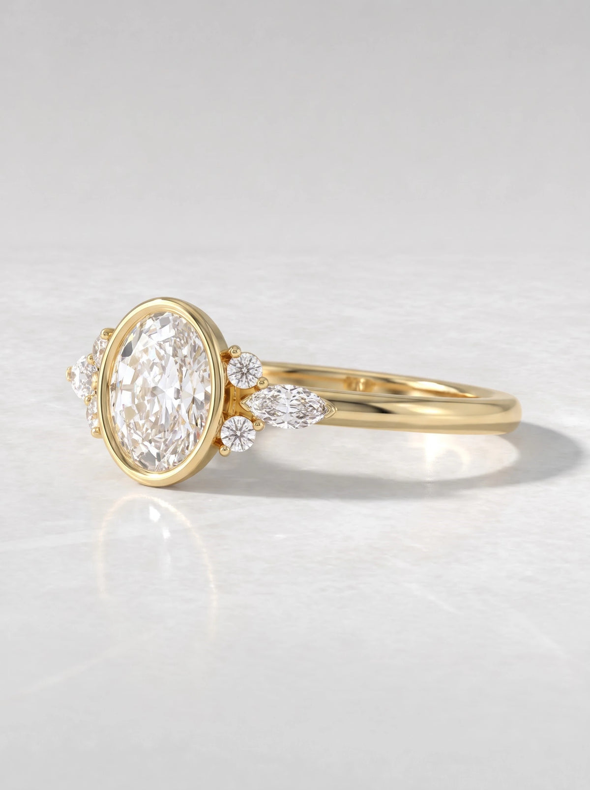 The Valerie Timeless Oval Cut Lab-Grown Diamond Ring - View 3