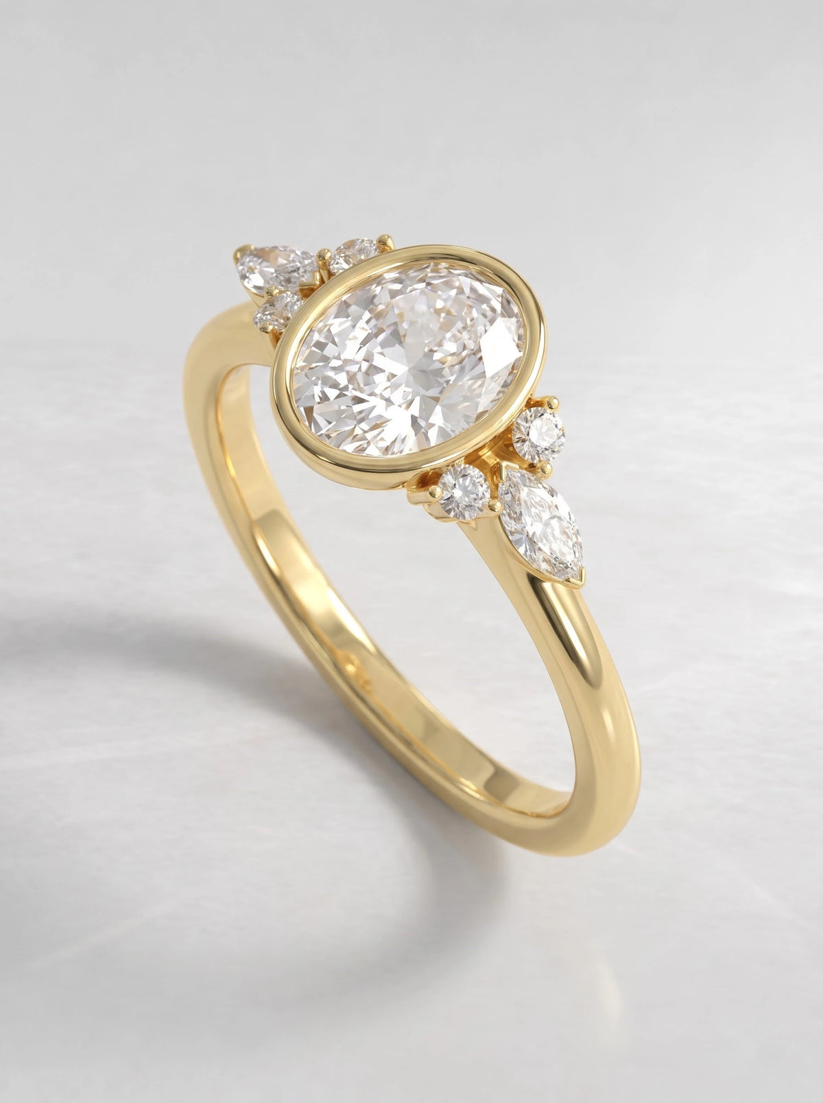 The Valerie Timeless Oval Cut Lab-Grown Diamond Ring - View 7