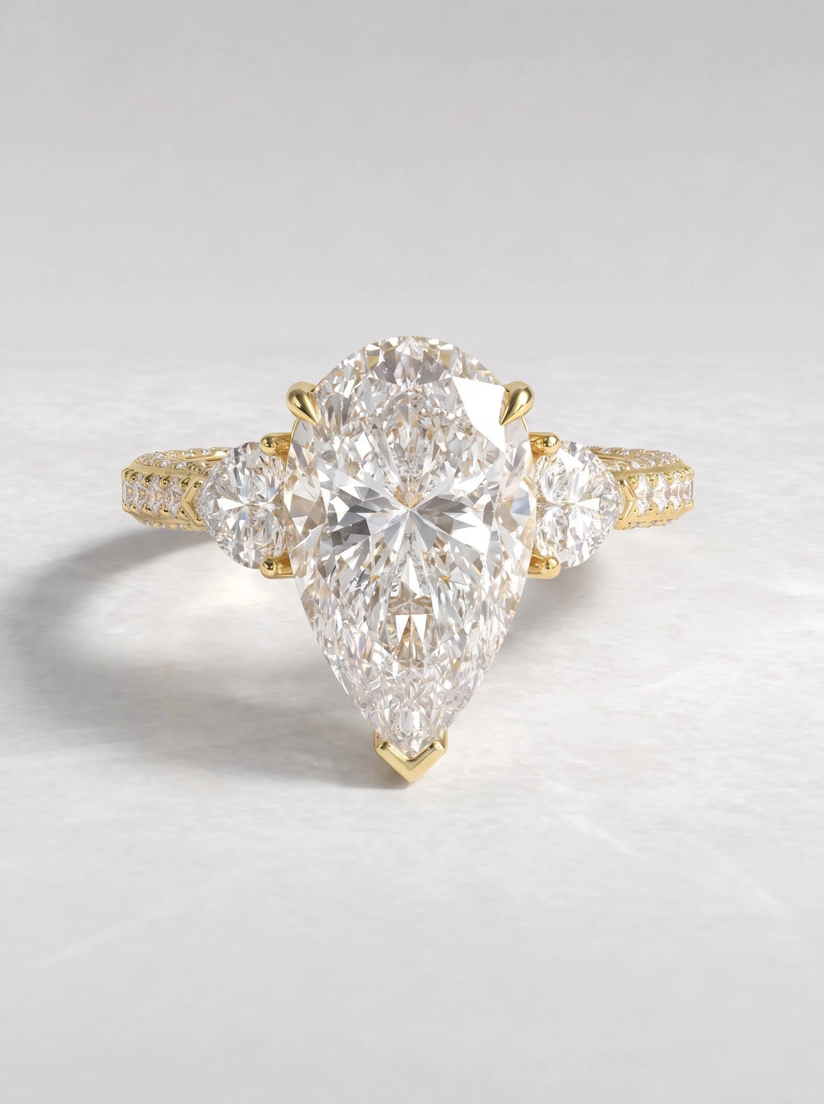 The Valerie Timeless Pear Cut Lab-Grown Diamond Ring