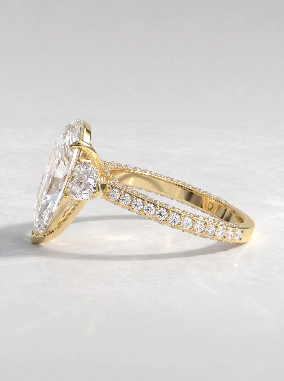 The Valerie Timeless Pear Cut Lab-Grown Diamond Ring - View 4