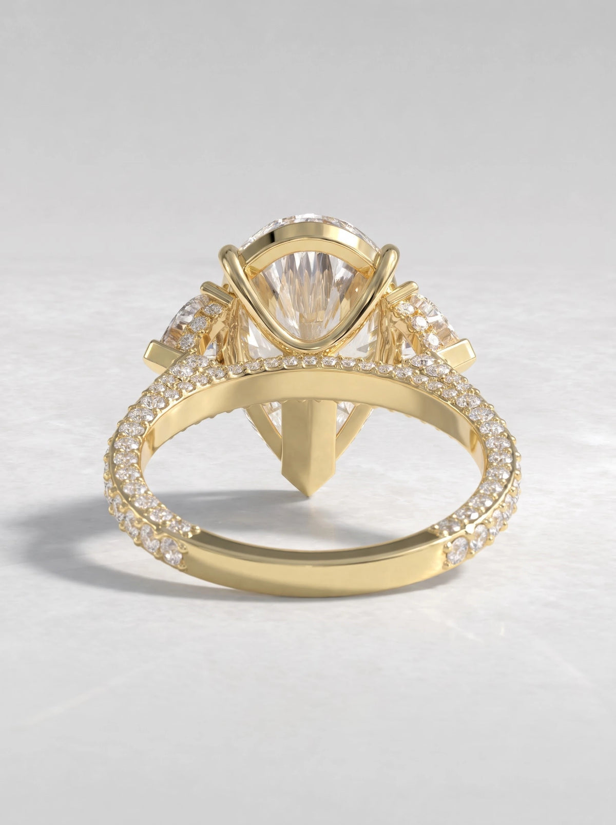 The Valerie Timeless Pear Cut Lab-Grown Diamond Ring - View 5