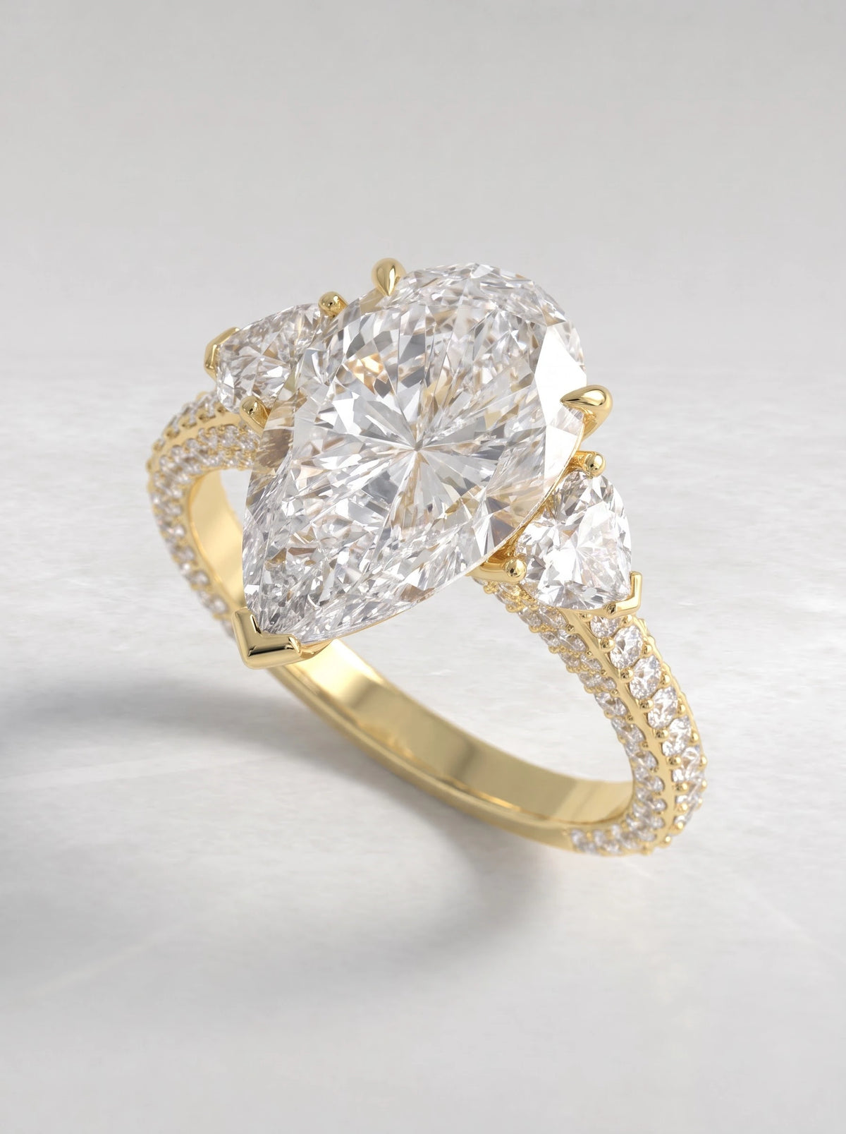 The Valerie Timeless Pear Cut Lab-Grown Diamond Ring - View 7