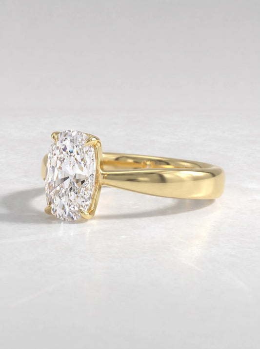 The Valerie Vintage-Inspired Cushion Cut Lab-Grown Diamond Ring - View 2