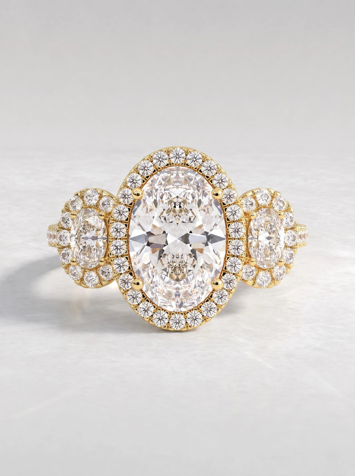 The Vivienne Graceful Oval Cut Lab-Grown Diamond Ring