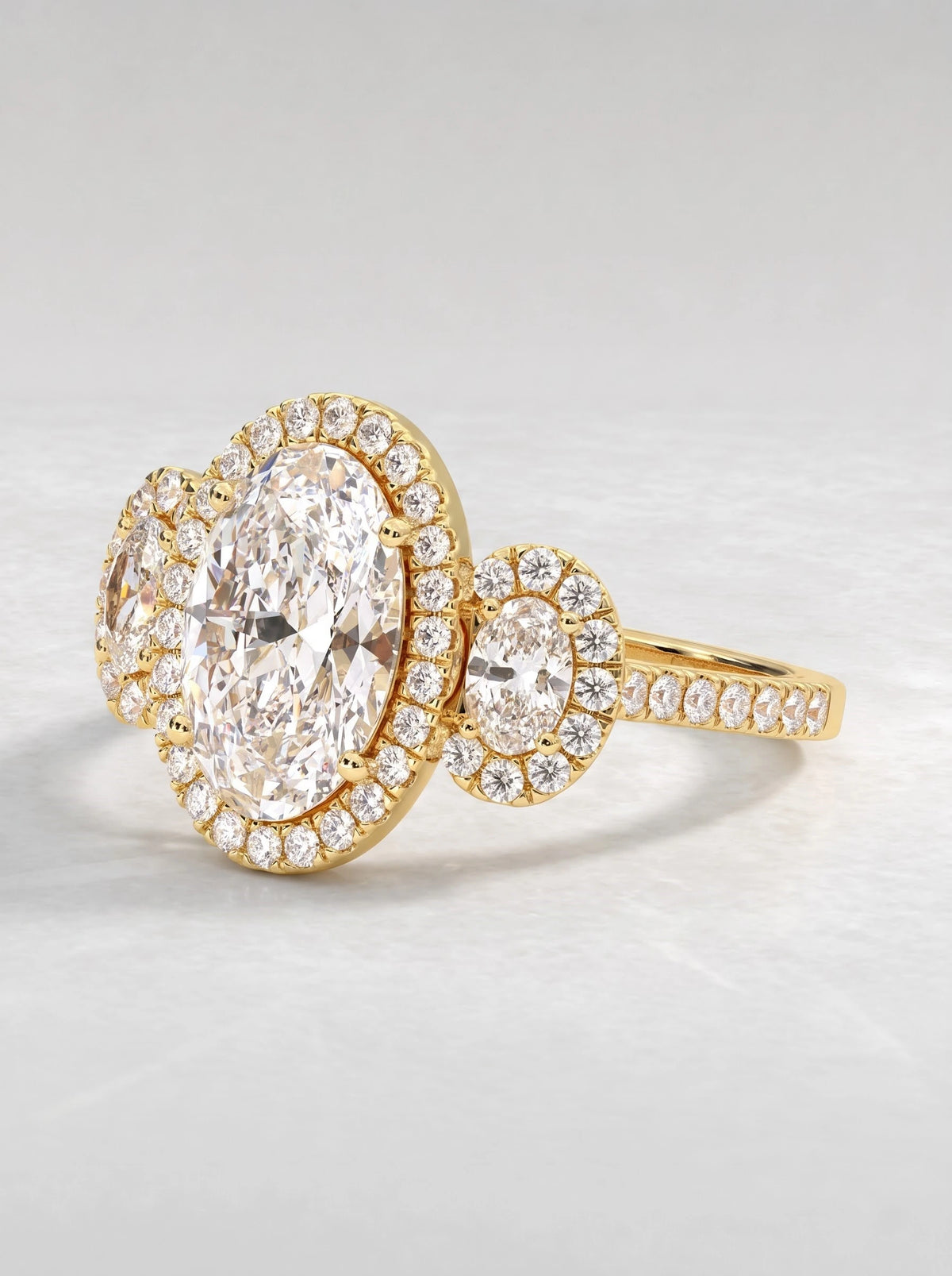 The Vivienne Graceful Oval Cut Lab-Grown Diamond Ring - View 3