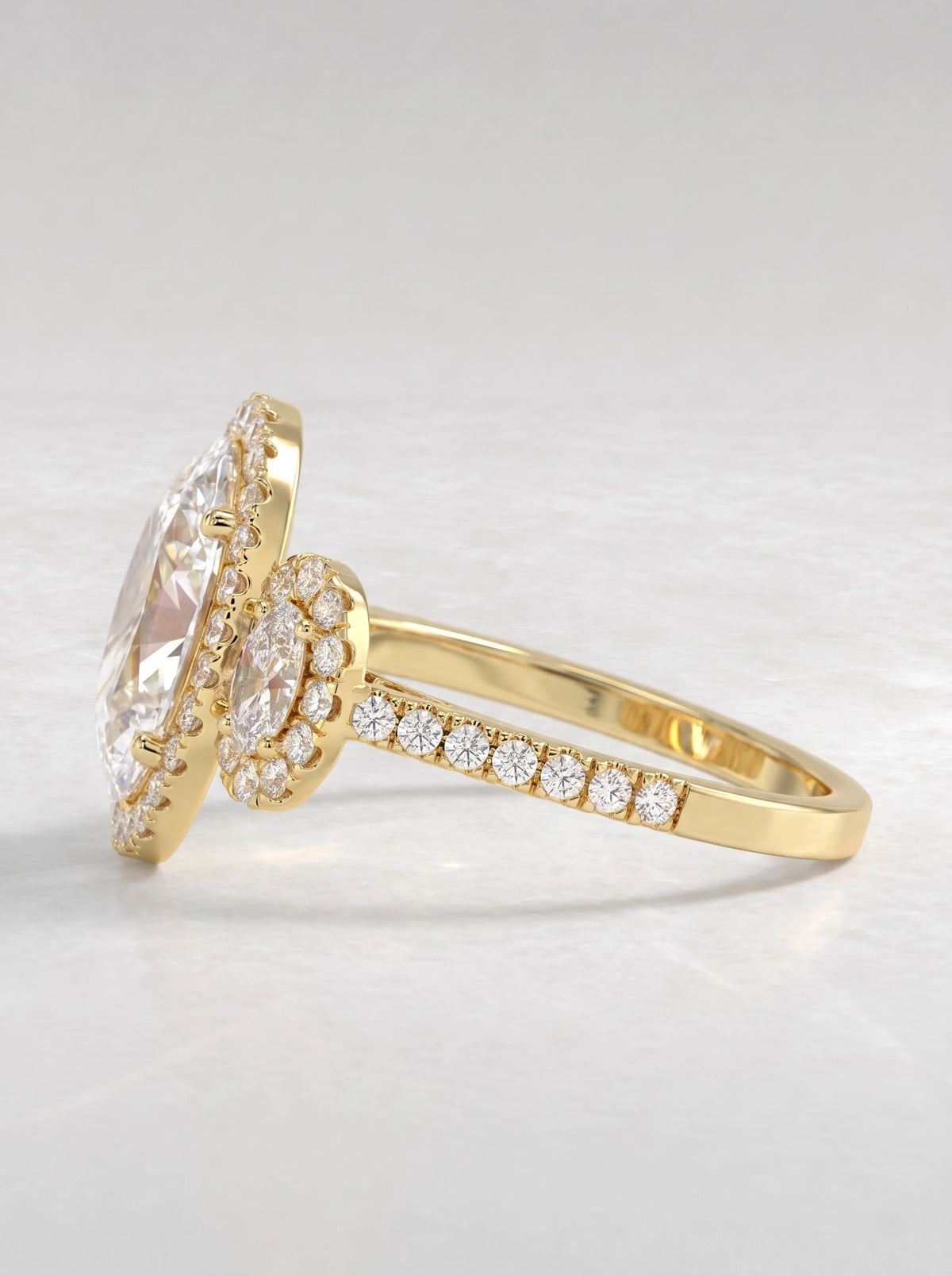 The Vivienne Graceful Oval Cut Lab-Grown Diamond Ring - View 4