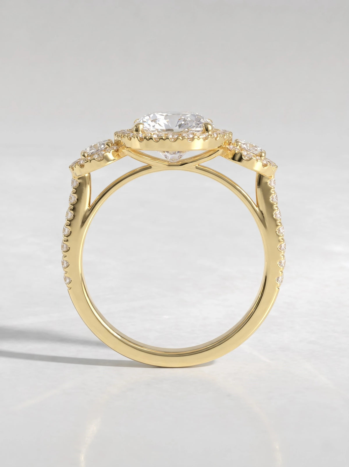 The Vivienne Graceful Oval Cut Lab-Grown Diamond Ring - View 6