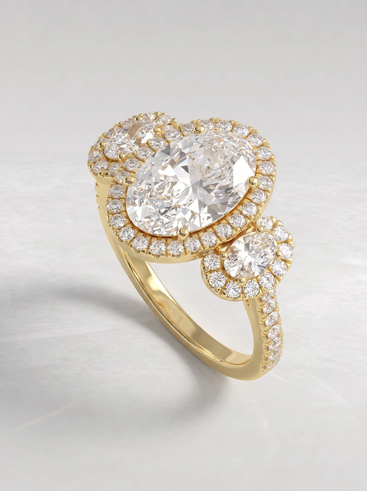 The Vivienne Graceful Oval Cut Lab-Grown Diamond Ring - View 7