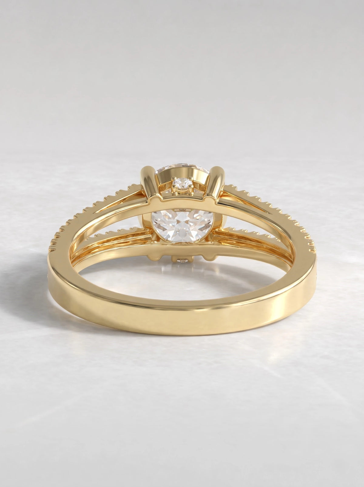 The Vivienne Graceful Round Cut Lab-Grown Diamond Ring - View 5