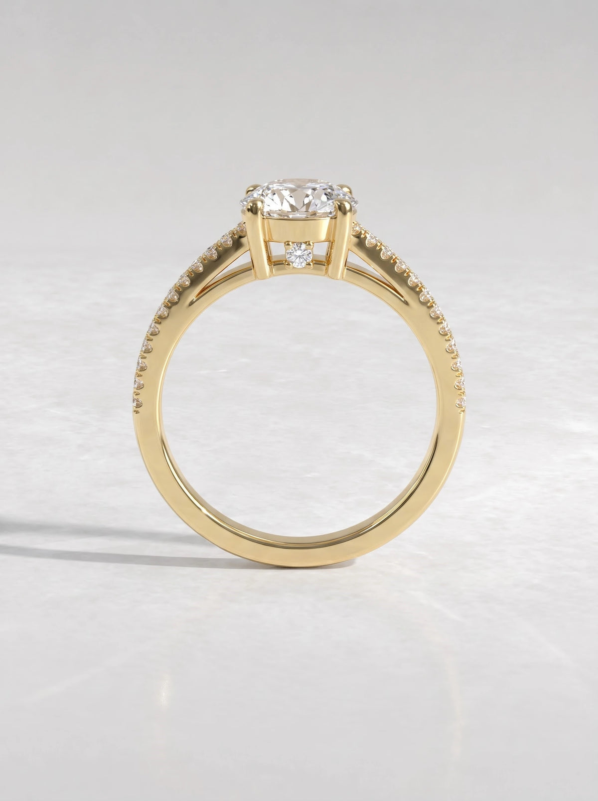 The Vivienne Graceful Round Cut Lab-Grown Diamond Ring - View 6