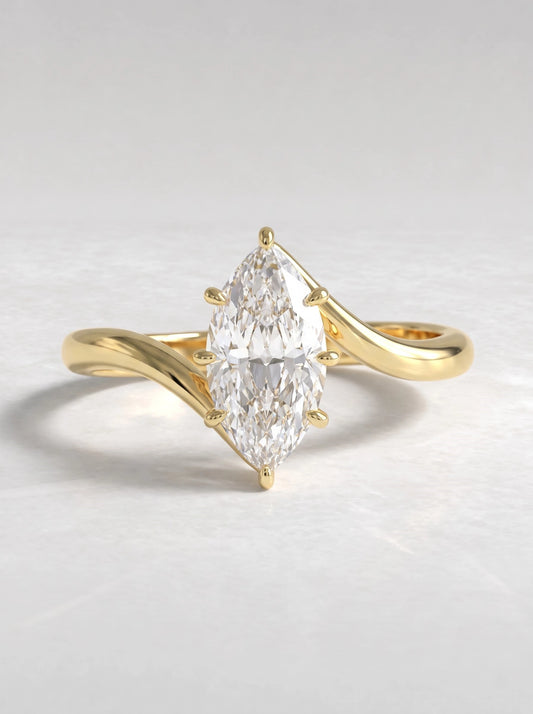 The Vivienne Poetic Marquise Cut Lab-Grown Diamond Ring