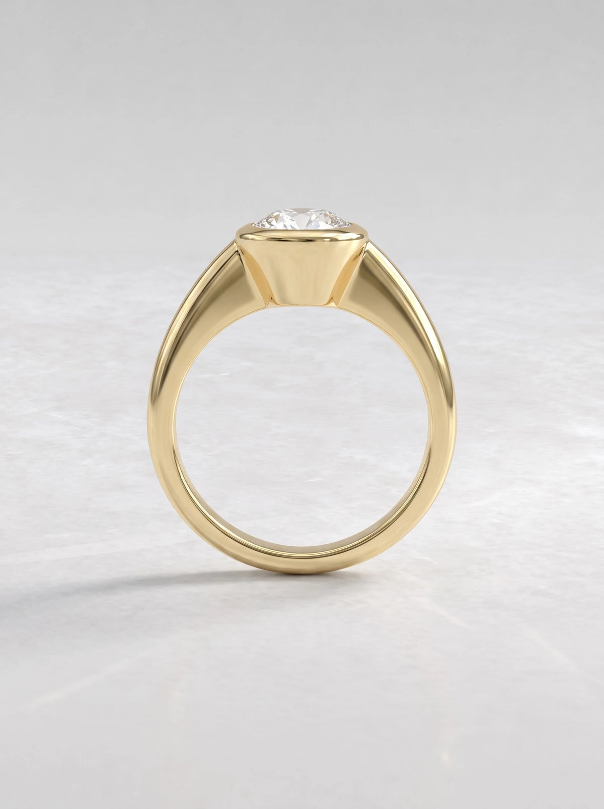 Vintage-Inspired Solitaire Oval Cut Lab-Grown Diamond Engagement Ring - View 6